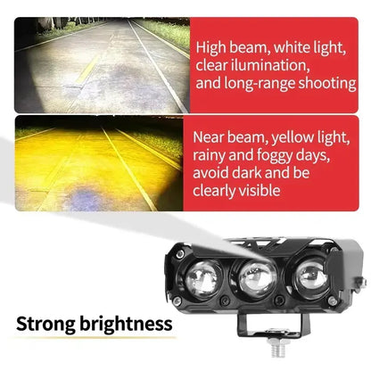 LED Spotlight Dual-Color Hi/Low Beam FogLamps